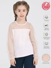 291454 Апрель Лонгслив нежно-розовый