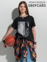 398218 Апрель Футболка черный