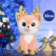 Мягкая игрушка персиковый ,бежевый 30х15см