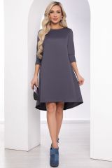 П8447 LT Collection Платье темно-серый