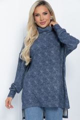 457774 LT Collection Водолазка синий
