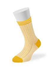 Omsa Носки OMSA kids Calzino 21C00 ажур - цветная пятка и мысок Giallo (Желтый)
