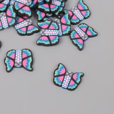 Декор для творчества PVC «Голубые бабочки», набор 20 г, 0.3×1.7×1.9 см