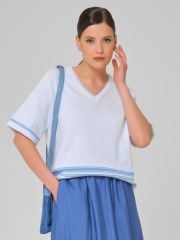 489924 Stilla Блузка серо-голубой
