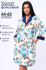 497575 Натали Халат синий