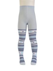 Omsa Колготки OMSA kids Collant 13P65-2 с рисунком (штурвал-полоски) Grigio Chiaro (Серый)