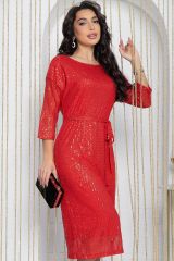 П11808 Платье LADY TAIGA Красное