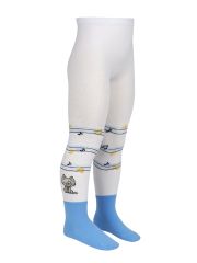 Omsa Колготки OMSA kids Collant 11P61-1 с имитацией носка и рисунком (котик) Bianco (Белый)