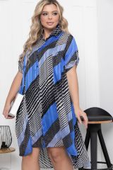 П5821 LT Collection Платье чёрный, синий