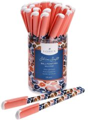 Ручка шариковая 0.5 LOREX WILD PRINT на масляной основе, круглый прорезиненный корпус, синие чернила, игловидный наконечник