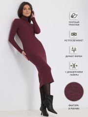 330587 Апрель Платье бордовый