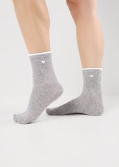 544320 CLEVER Носки меланж св.серый