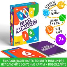 5490021 Настольная игра на реакцию и внимание «UMO momento», 108 карт, 7+ 5490021