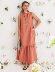 510872 VILATTE Платье дымчато-коралловый