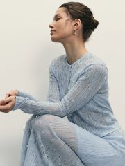 503092 ZARINA Джемпер светло-голубой