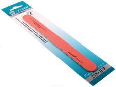 Zinger Пилка-наждак для ногтей прямая тонкая / Classic SLE-327-F, 280/280 грит, розовый