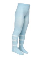 Omsa Колготки OMSA kids Collant 12Р32-3 с рисунком (бантики) Blu Сhiaro (Голубой)