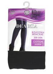 COTTON 200 (бандероль) DEA MIA Колготки Nero;Marino