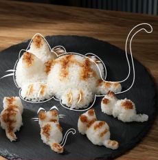 Форма для риса в форме кошки