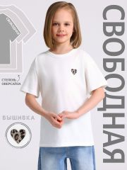 528851 Апрель Футболка сливки