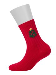 Omsa Носки OMSA kids Calzino 21N64 с шерстью (Новый Год), WO Rosso (Красный)