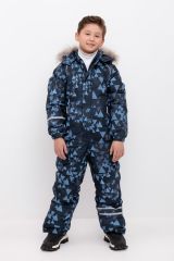 CROCKID Комбинезон ВК 60098/н/8 ГР индиго, геометрия с треугольниками