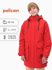 BZRM3371 PELICAN Плащ Красный