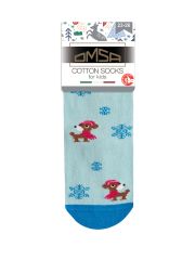 Omsa Носки OMSA kids Calzino 21P63 (Собачки) Blu Сhiaro (Голубой)
