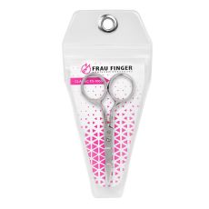 Frau Finger Ножницы маникюрные для ногтей изогнутые / Classic FS-106SP, глянцевые, ручная заточка, 9 см