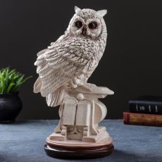 Фигурка гипс «Сова с книгой на подставке», 18×21×34 см, состаренная
