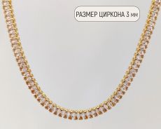Колье с цирконами