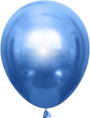 М07 Шары однотон хром синий 10
