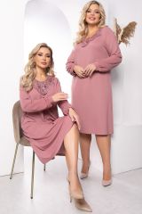 П7823 LT Collection Платье пыльная роза