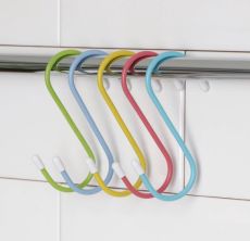 Набор крючков для рейлинга, 10 см, d=3 см, 5 шт, цвет МИКС 5516633