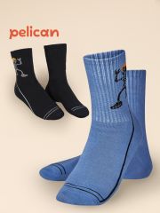 UEGL3362/1(2) PELICAN Носки Джинс/черный