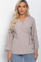 463675 LT Collection Блуза бежевый