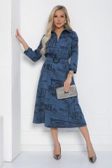 П12582-18 LT Collection Платье голубой