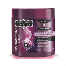 027161 Biтэкс Brilliance Crystals. Бальзам для волос БРИЛЛИАНТОВЫЙ БЛЕСК с pro-керамидами и драгоценными микрокристаллами, 400мл