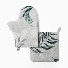 Набор кухонный «Доляна» Tropics: варежка 20×27 см, прихватка 19×19 см, 100% хлопок, 164 г/м²
