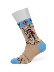 Omsa Носки OMSA kids Calzino 23Р90 (Индейцы) Beige (Бежевый)