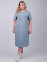525856 Malina Платье серо-голубой