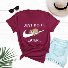 Футболка из модала «just do it later», 12 расцветок