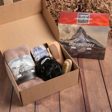 Набор подарочный Этель Mountains, полотенце 30х60 см и аксессуары 7530328