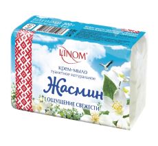 026547  Лином. Крем-Мыло твёрдое 75мл*4 эконом Жасмин