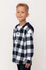 CROCKID Рубашка КР 302681-1 индиго, клетка виши