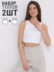412623 Апрель Топ белый