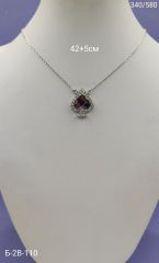 Цепь с подвеской Swarovski Xuping Длина цепи : 42+5см