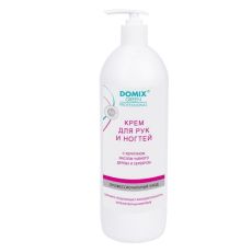 Domix Крем для рук и ногтей с кератином, маслом чайного дерева и коллоидным серебром, 1000 мл