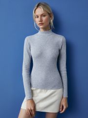463002 Minimi Водолазка Grigio Melange (Серый)