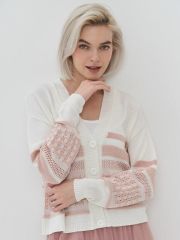 Кардиган женский 5231-1764 молоко/пудра VAY